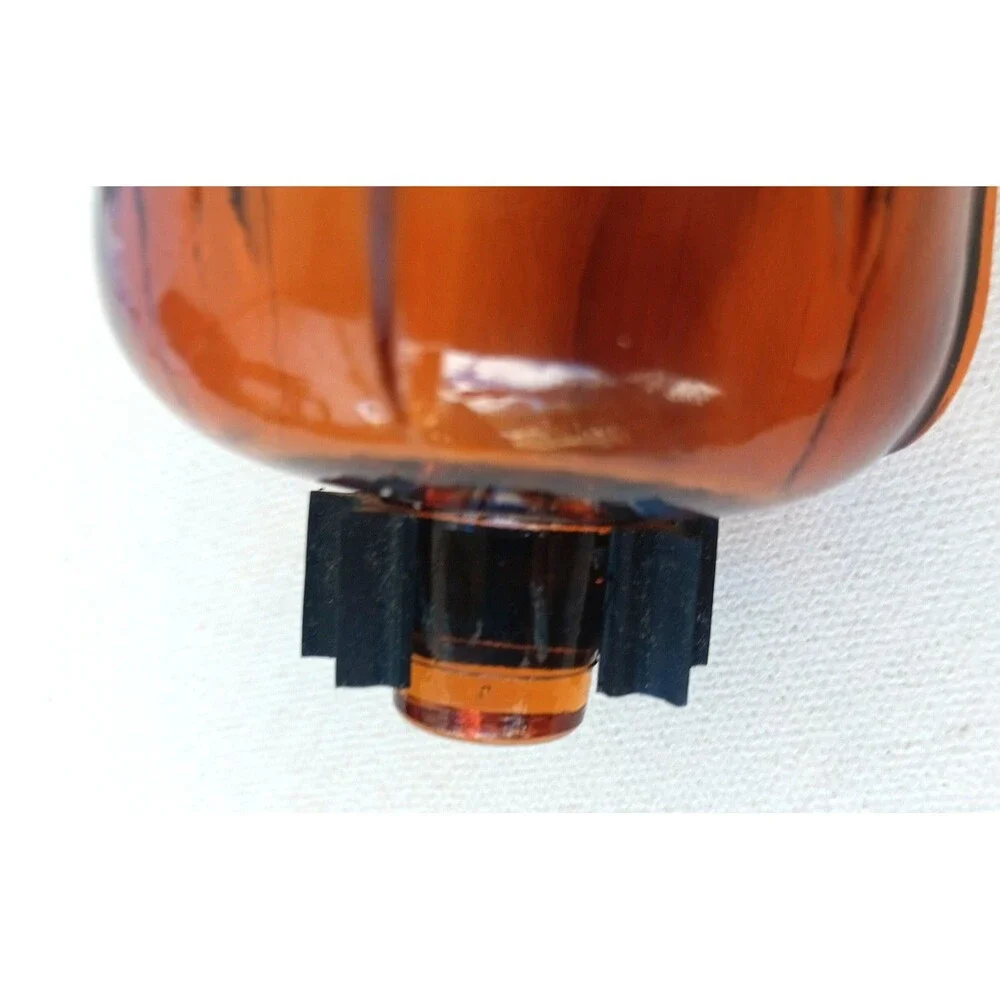 Vtg Harvest Gold Amber Tulip Petal Flower Votive Candle Holder Home Interior